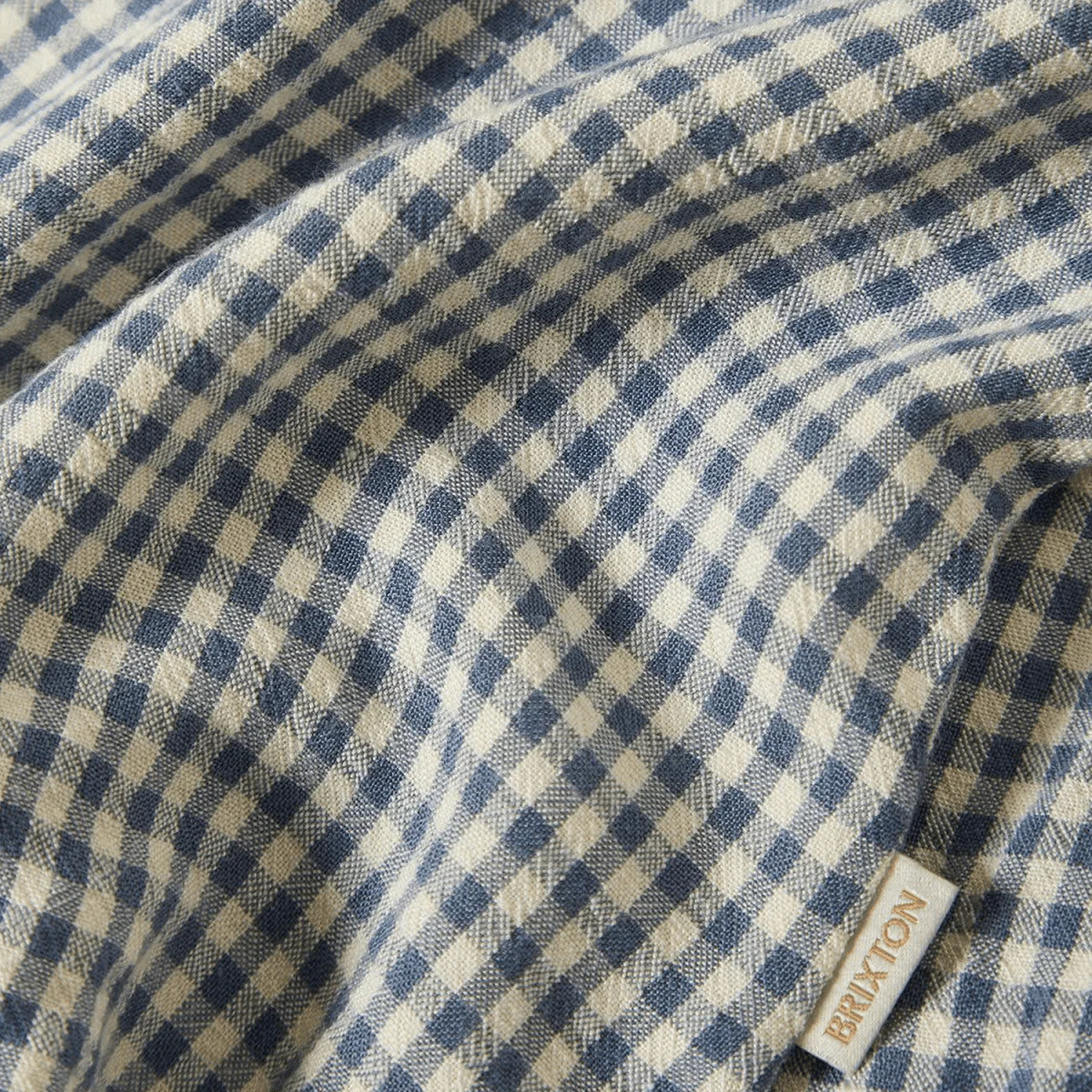 Brixton Women's The Meadow Blouse Azure Blue Gingham - Image 4