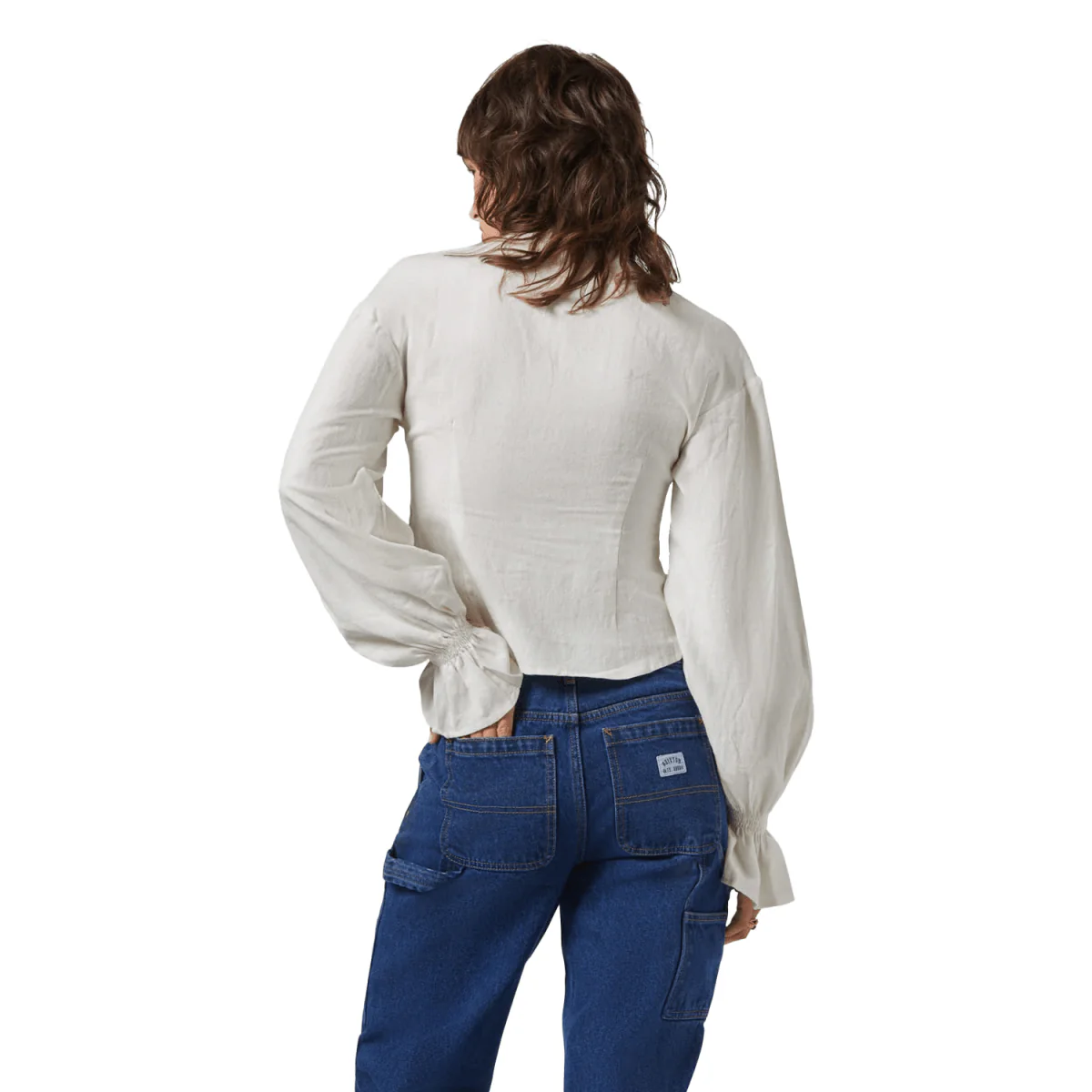 Brixton Women's The Meadow Blouse Off White - Image 3