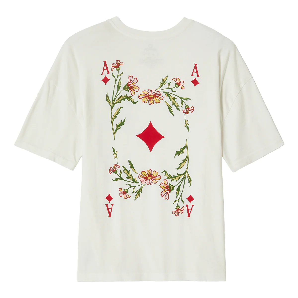 Brixton Women's Botanical Ace Oversized Boyfriend T-Shirt Off White - Image 2