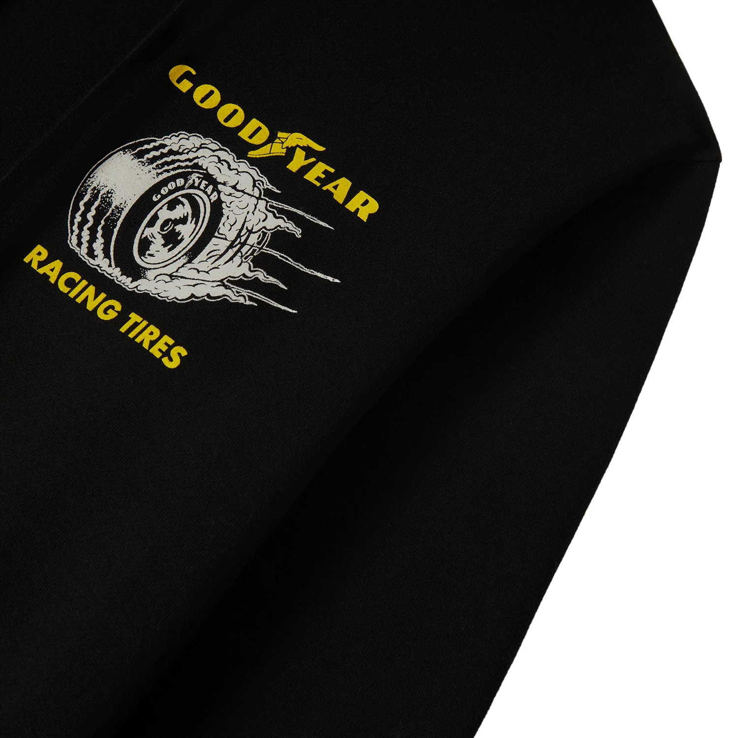 Brixton x Goodyear Men's Cheater Slick Hoody Black - Image 4