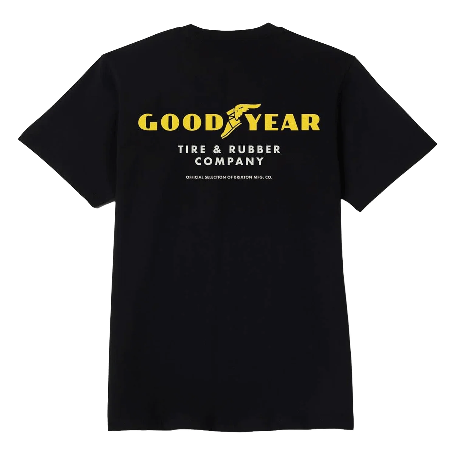 Brixton x Goodyear Men's Service Pocket T Shirt Black - Image 2