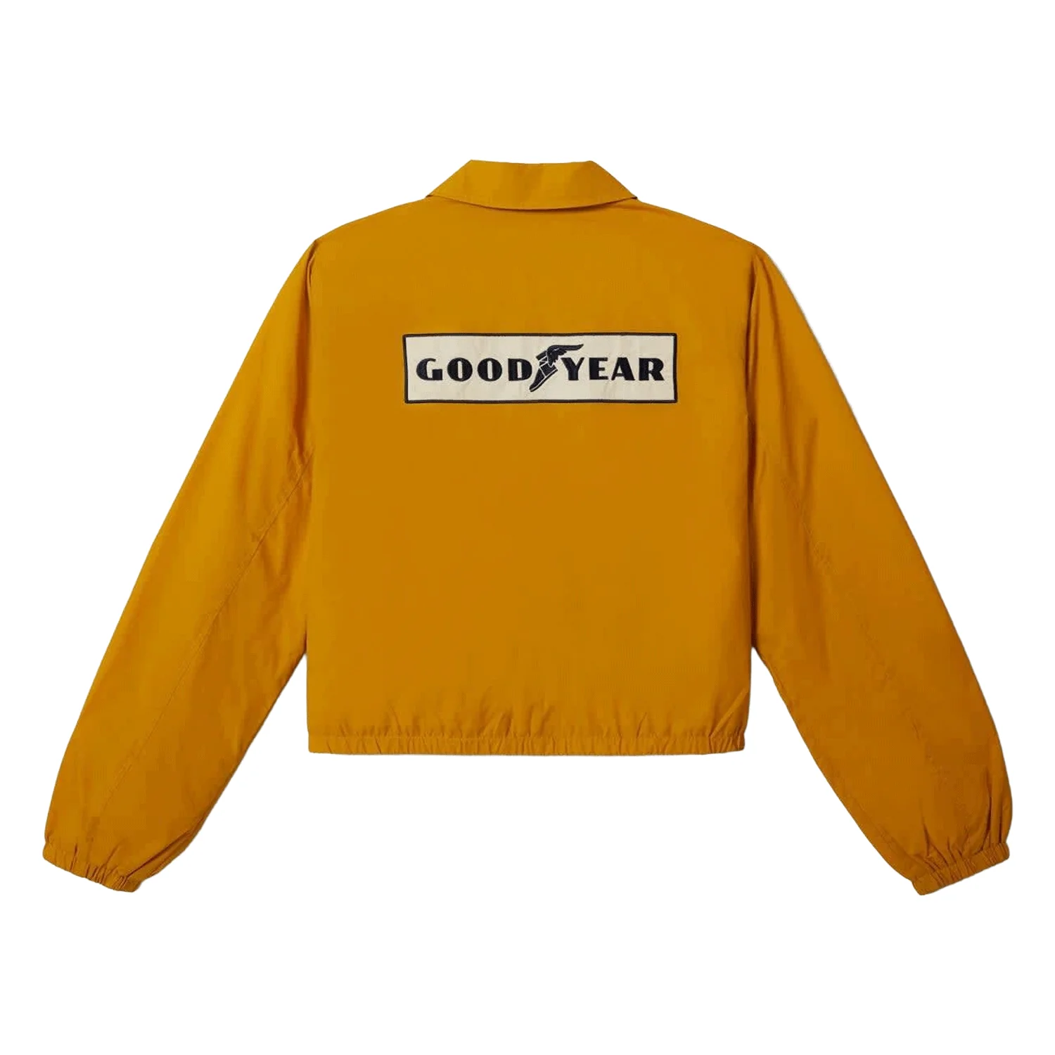 Brixton x Goodyear Men's Slick Wind Breaker Jacket Nugget Gold - Image 2