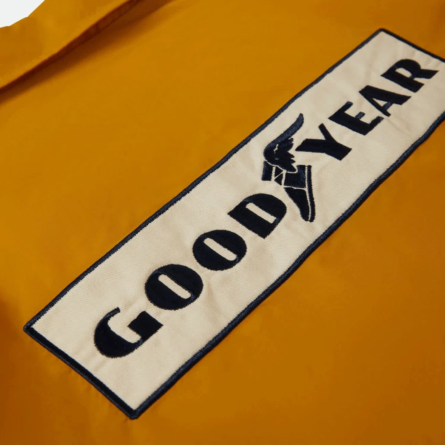 Brixton x Goodyear Men's Slick Wind Breaker Jacket Nugget Gold - Image 4