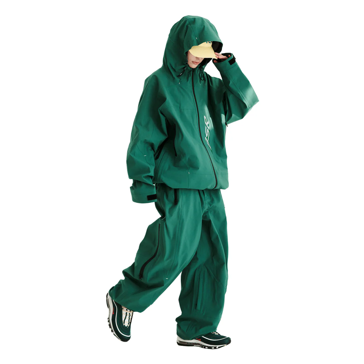 Bsrabbit BSR Hooded 3L Seam Sealing Jacket 2025 Green - Image 3