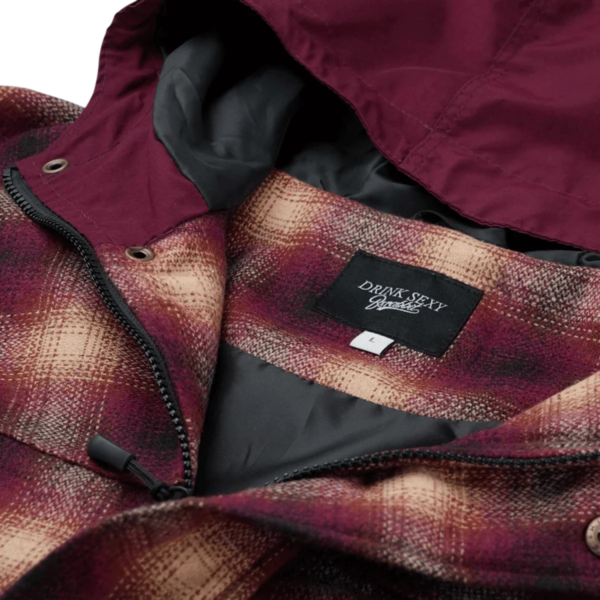 Bsrabbit DSXBS Hooded Jacket 2025 Red Check - Image 5
