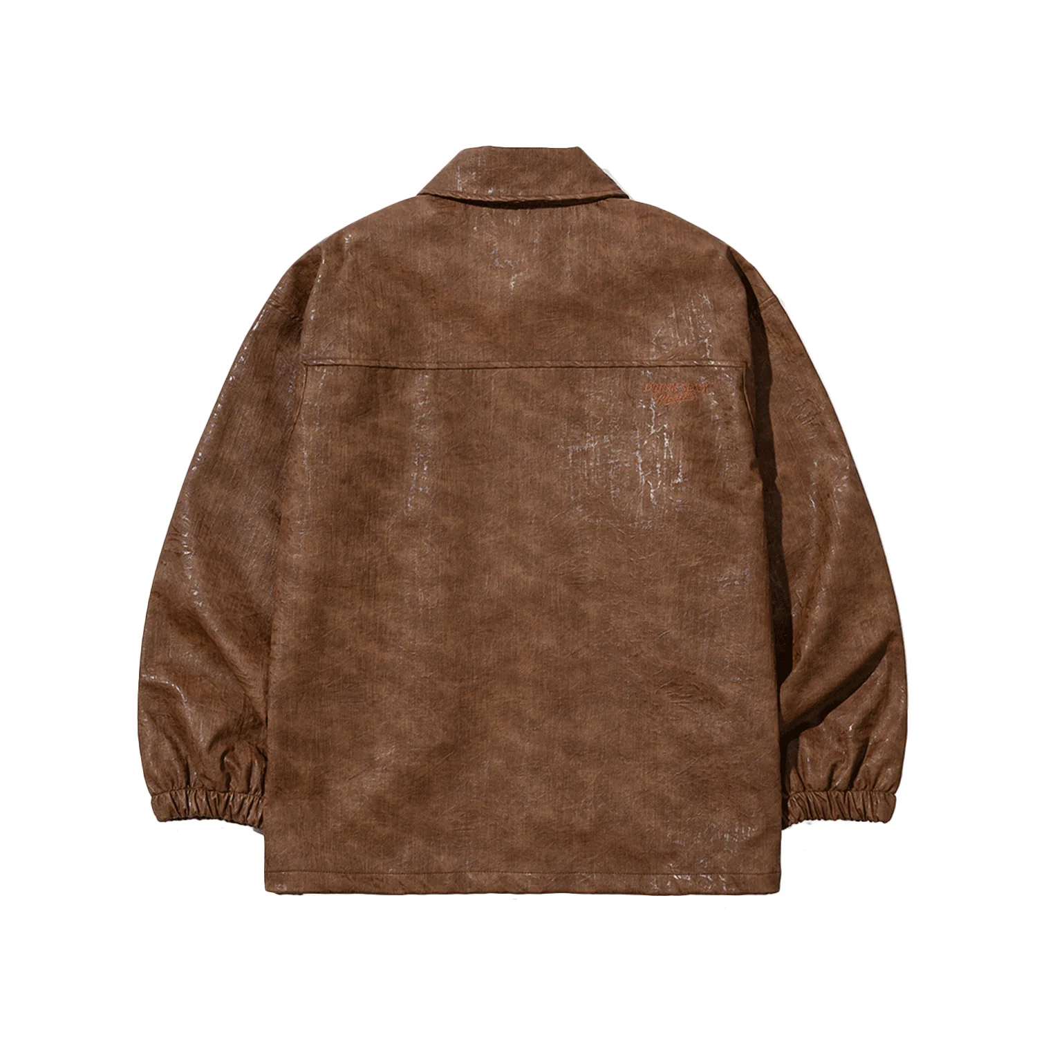 Bsrabbit DSXBS Logo Leather Jacket Brown - Image 2