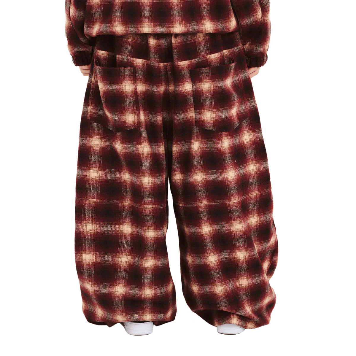 Bsrabbit DSXBS New Super Wide Pant 2025 Red Check - Image 5