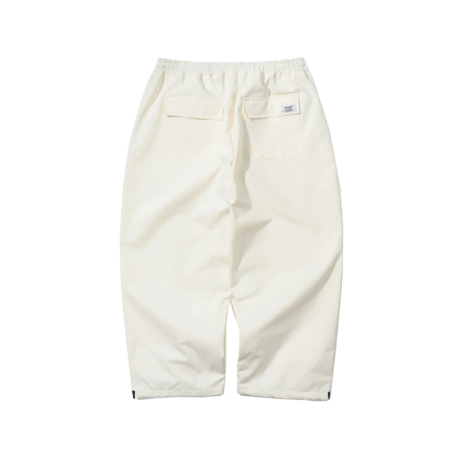 Bsrabbit Logo Cotton Super Wide Pant White - Image 2
