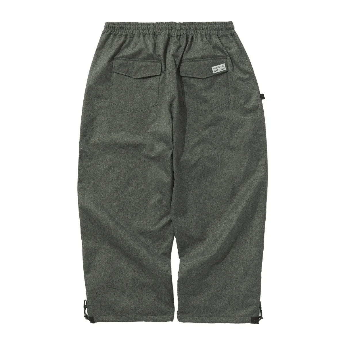 Bsrabbit Logo Herringbone Super Wide Ventilation Pant 2025 Charcoal - Image 2