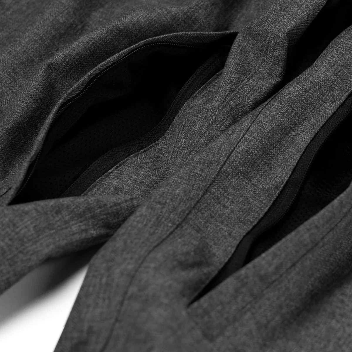Bsrabbit Logo Herringbone Super Wide Ventilation Pant 2025 Charcoal - Image 3