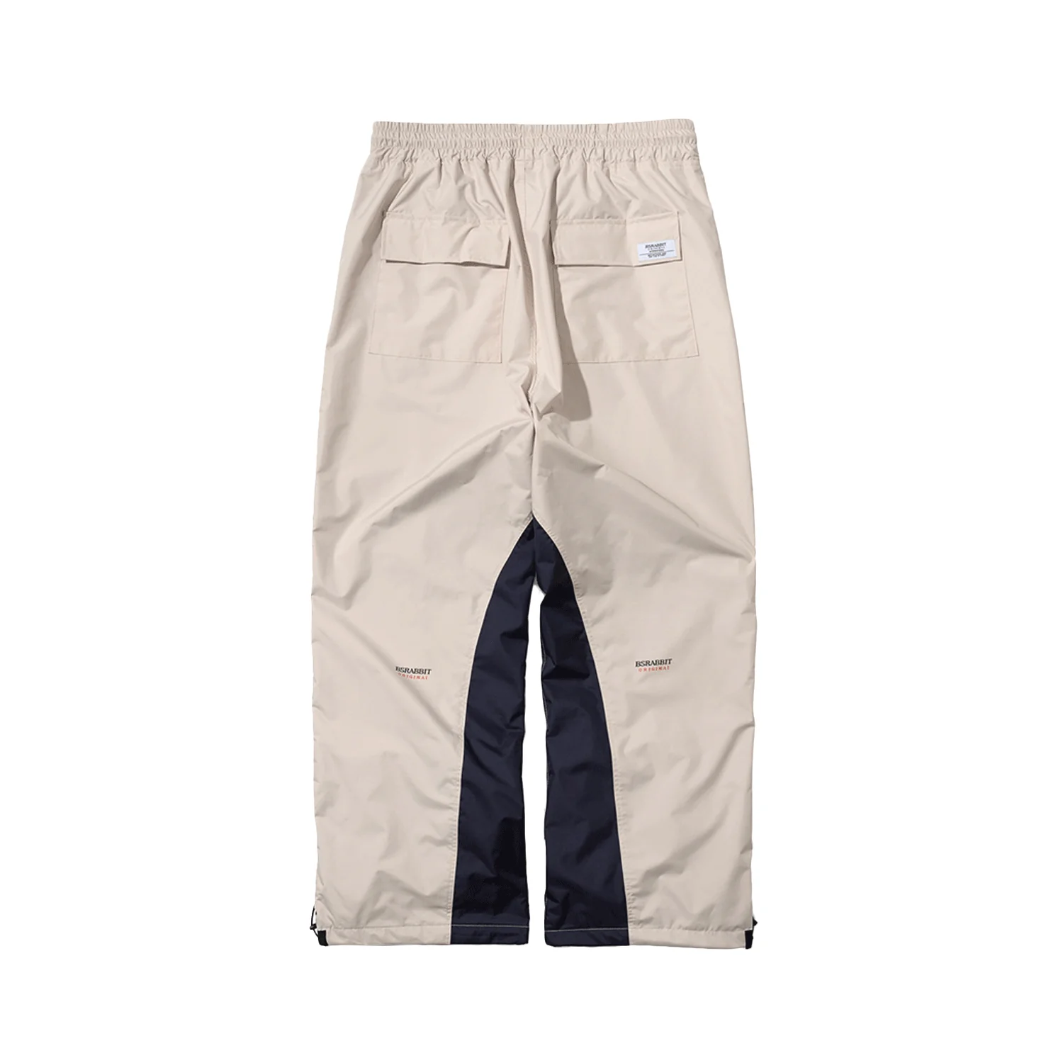Bsrabbit Retro Wide Track Pant Beige - Image 2