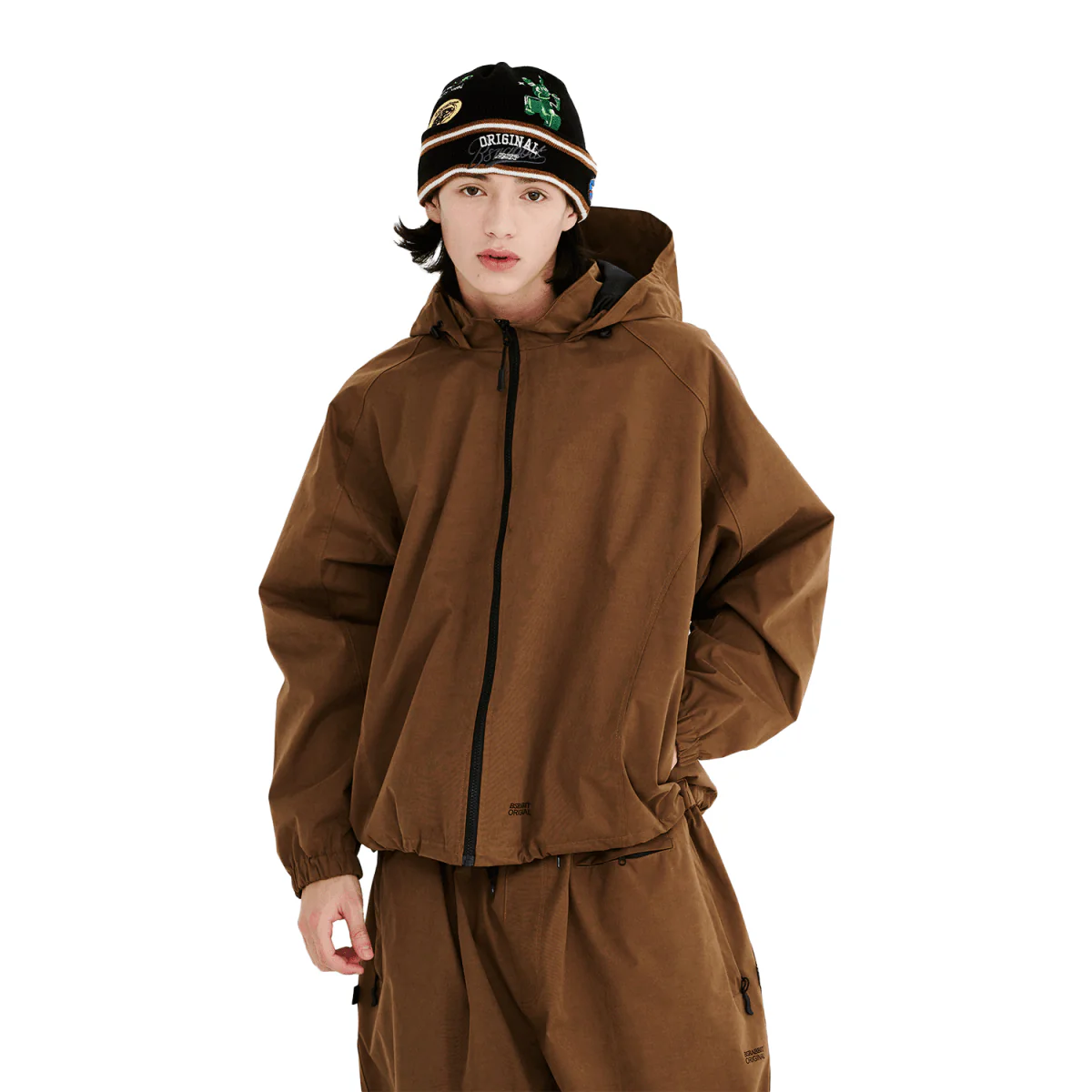 Bsrabbit Soft Peach Hooded Jacket 2025 Light Brown