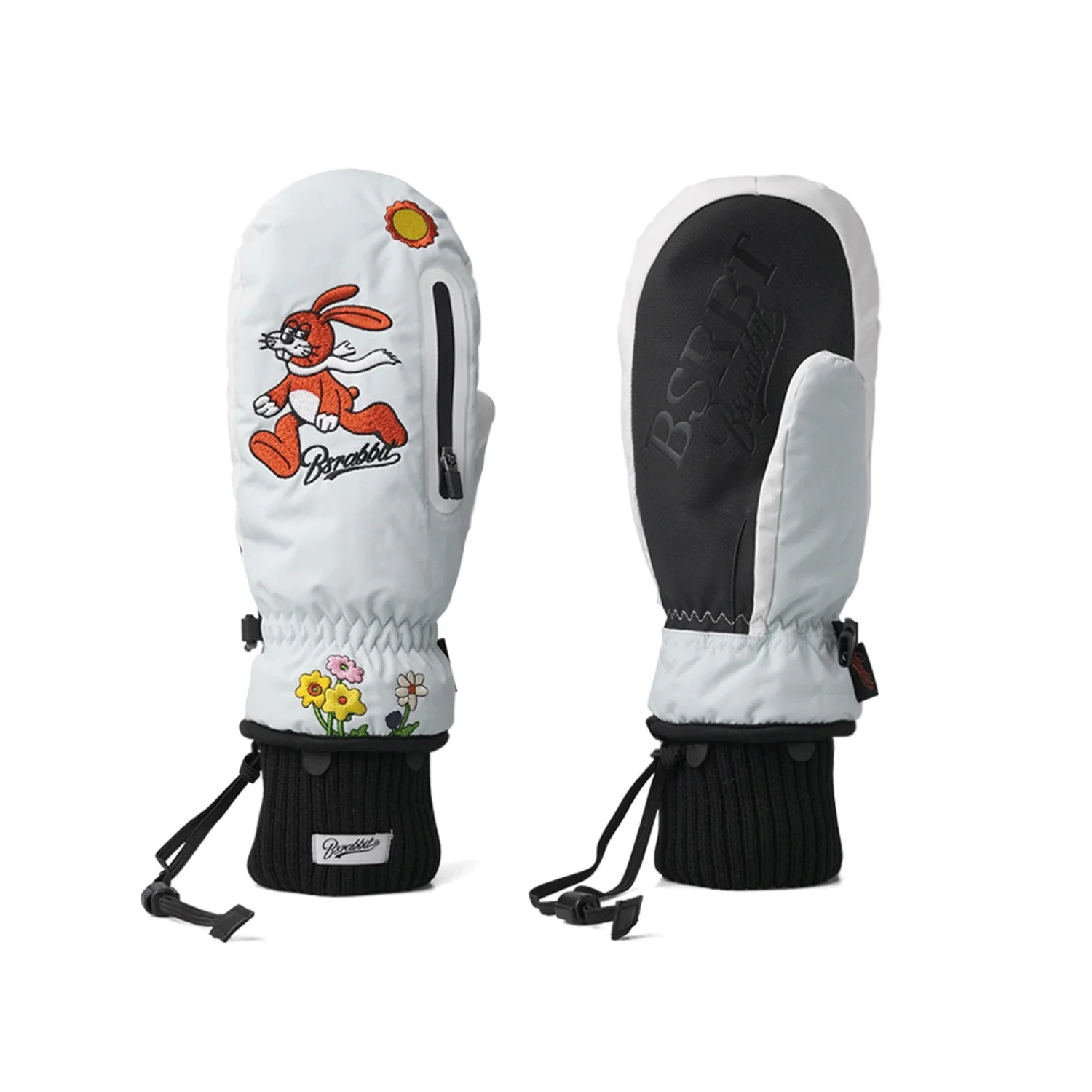 Bsrabbit Sunday Rabbit Zipper Pocket Glove Sky - Image 2
