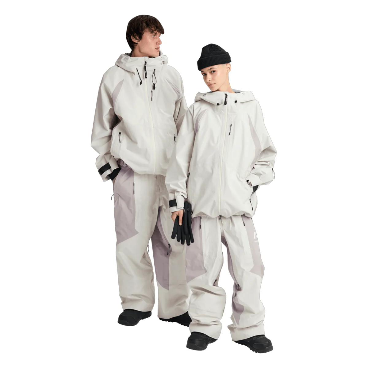 Burton AG Hardpack 3L Gore-Tex Jacket 2026 Bone White/Stone Grey - Image 5