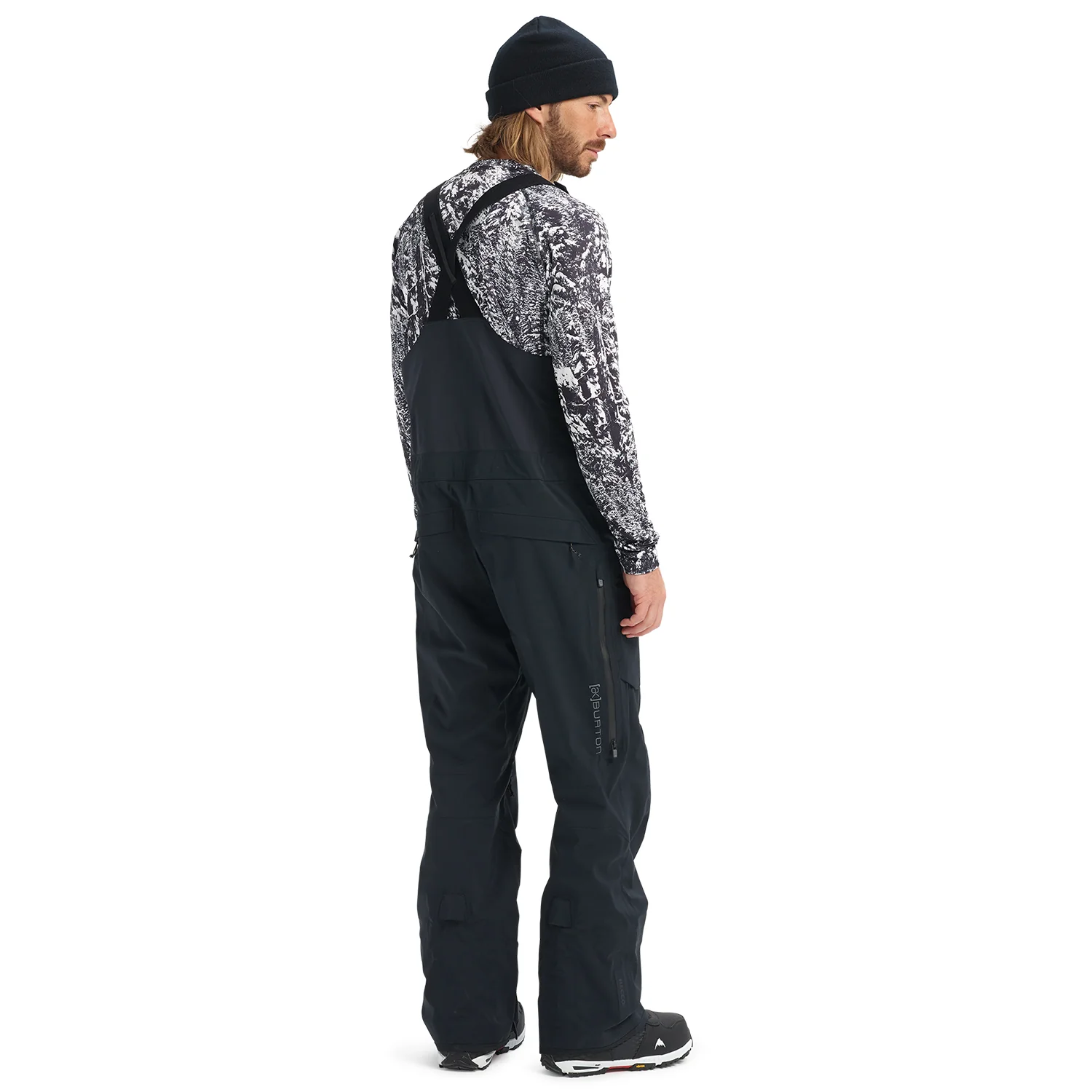 Burton Men's [ak] Freebird 3L Gore-Tex Stretch Bib Pant 2024 True Black - Image 2