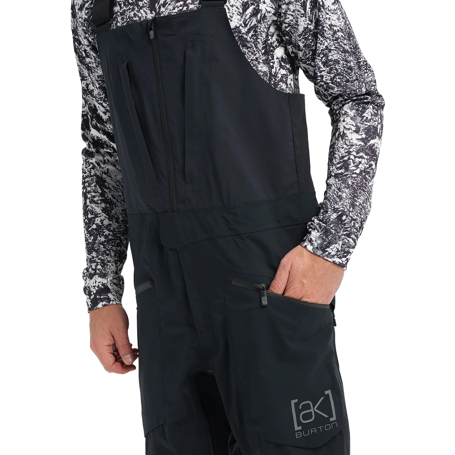 Burton Men's [ak] Freebird 3L Gore-Tex Stretch Bib Pant 2024 True Black - Image 3