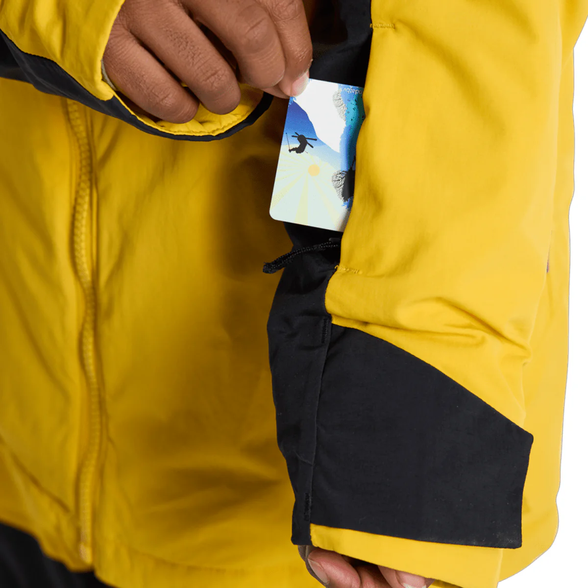 Burton Kids Hillslope Jacket 2026 Goldenrod/True Black - Image 4