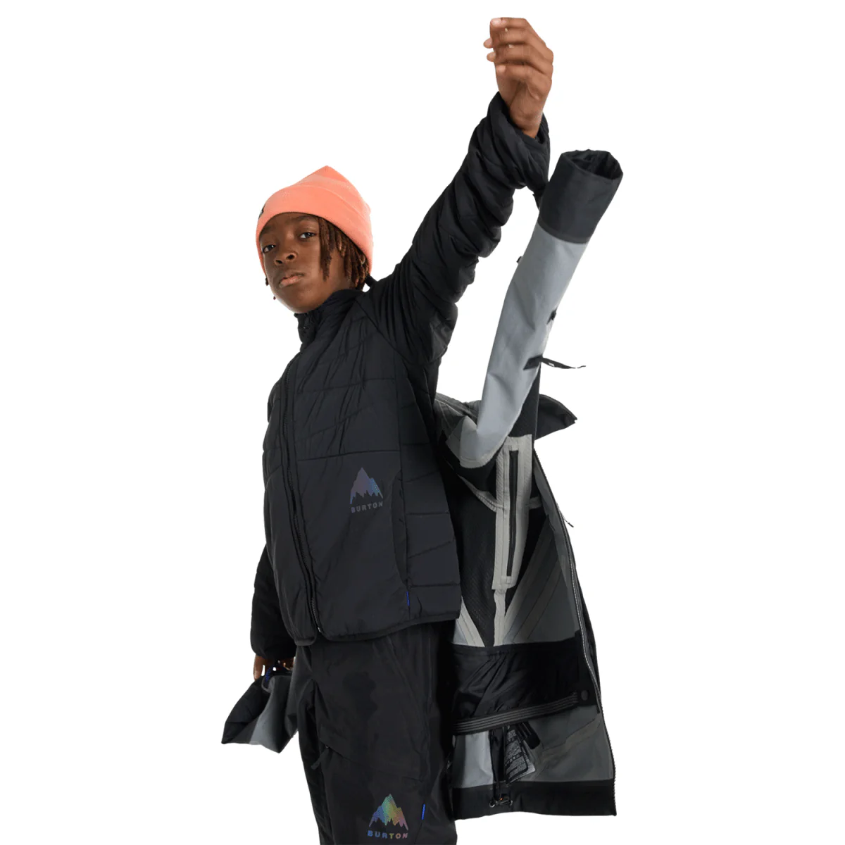 Burton Kids Outbeam 3L Jacket System 2026 True Black - Image 5