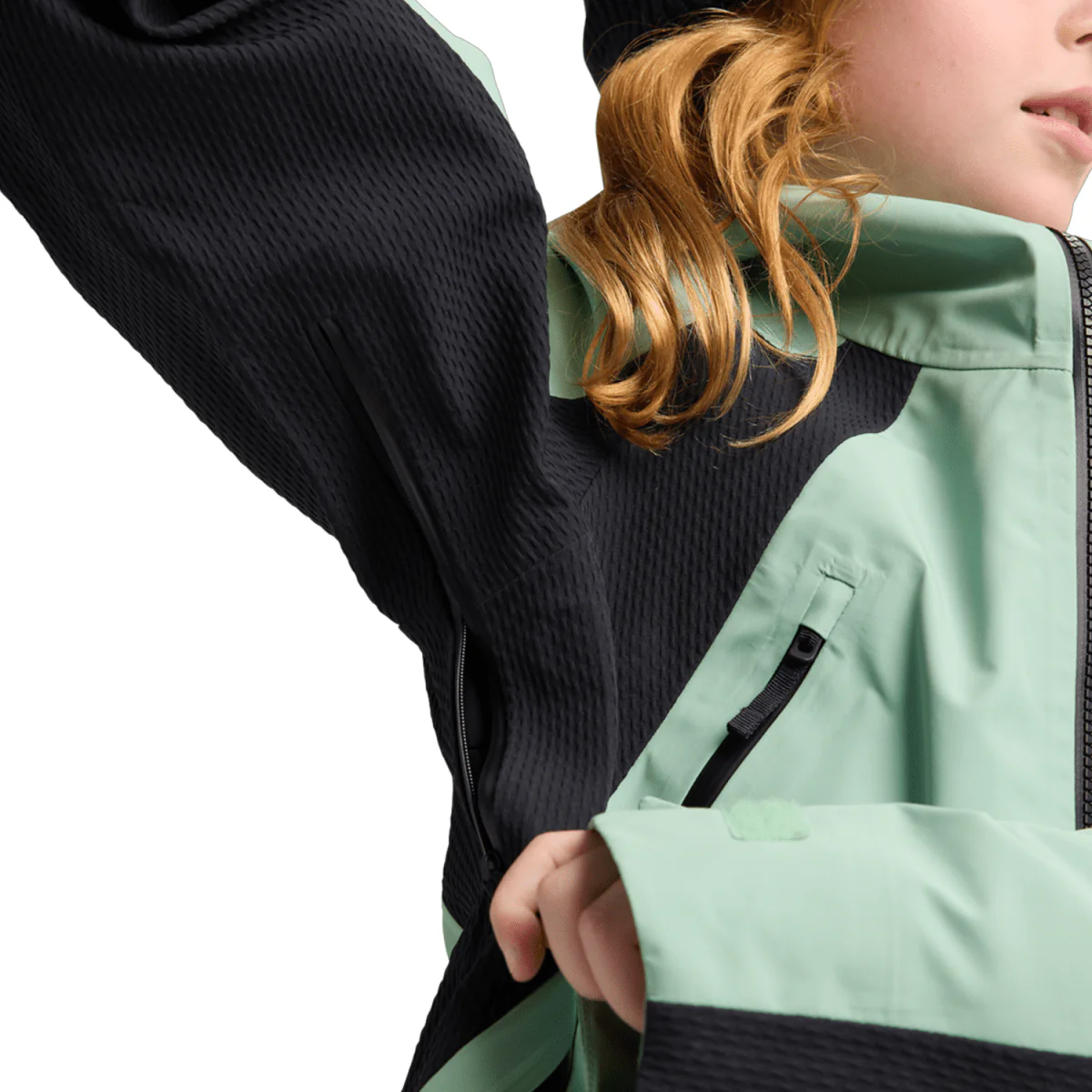 Burton Kids Outbeam 3L Jacket System 2026 Soft Sage/True Black - Image 5