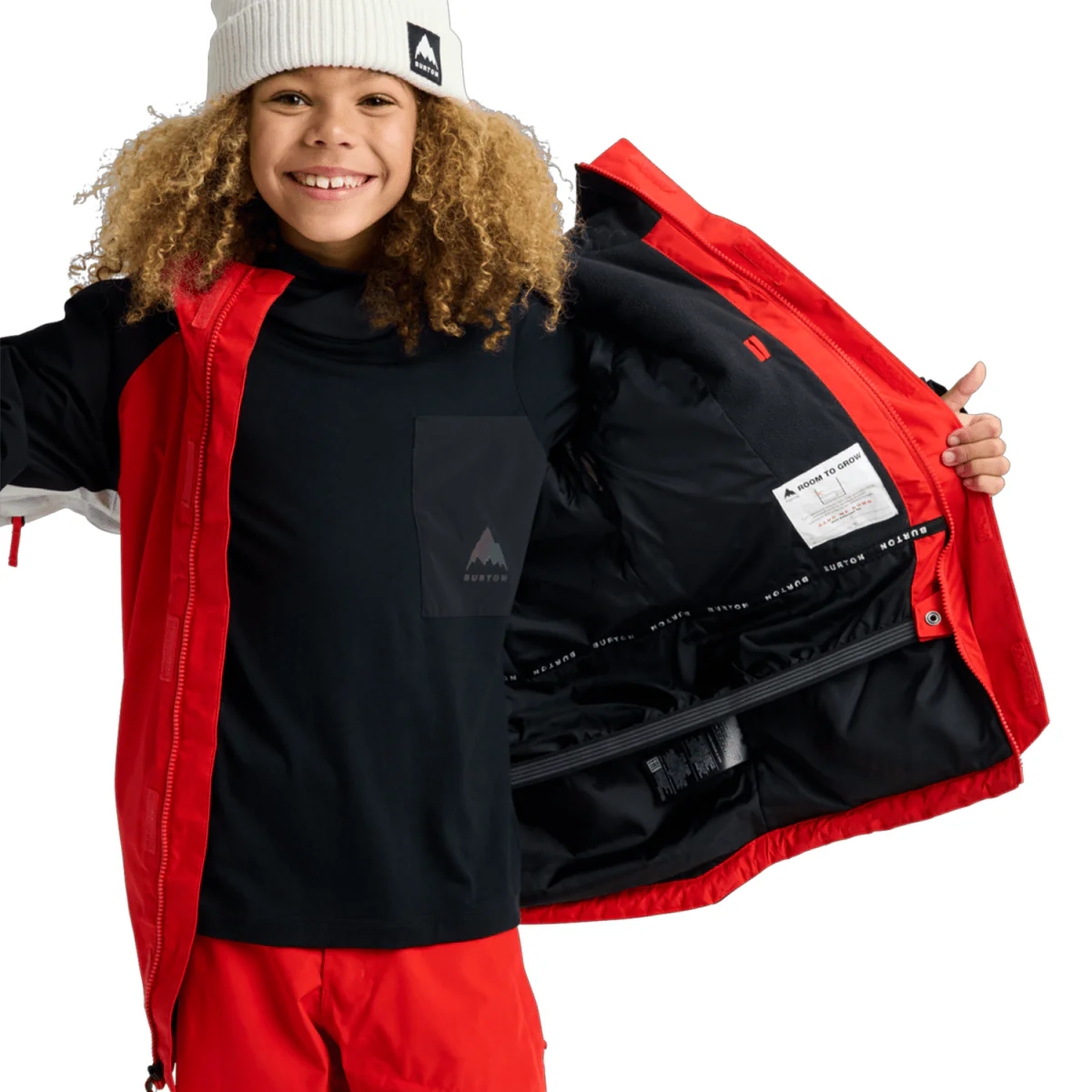 Burton Kids Powline Gore-Tex 2L Jacket 2026 Flame Scarlet/True Black - Image 2