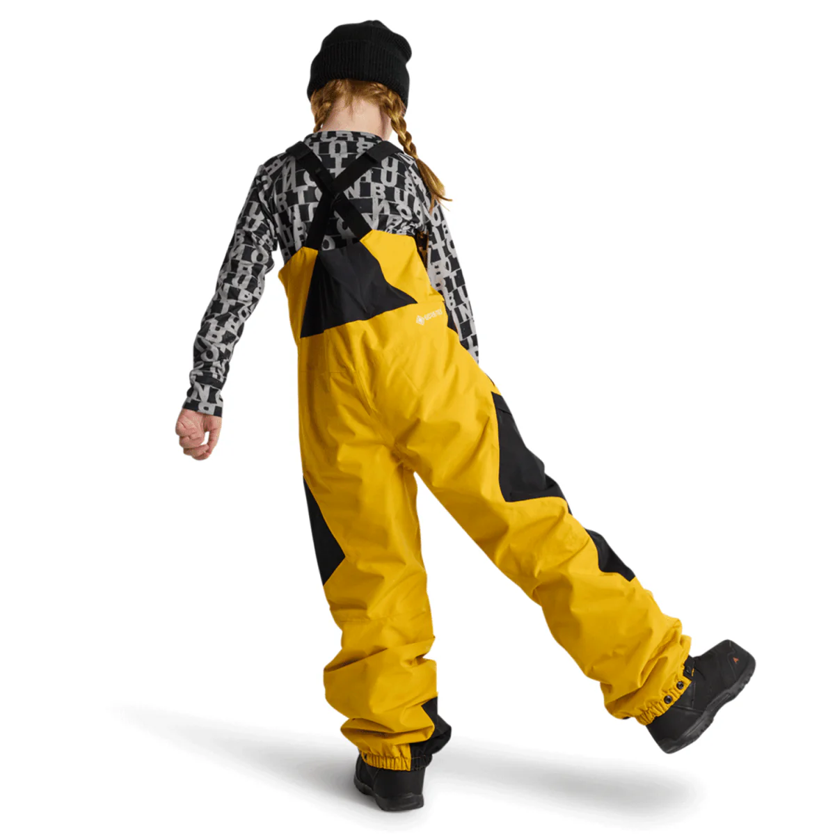 Burton Kids Powline Gore-tex Bib Pant 2025 Goldenrod/True Black - Image 2