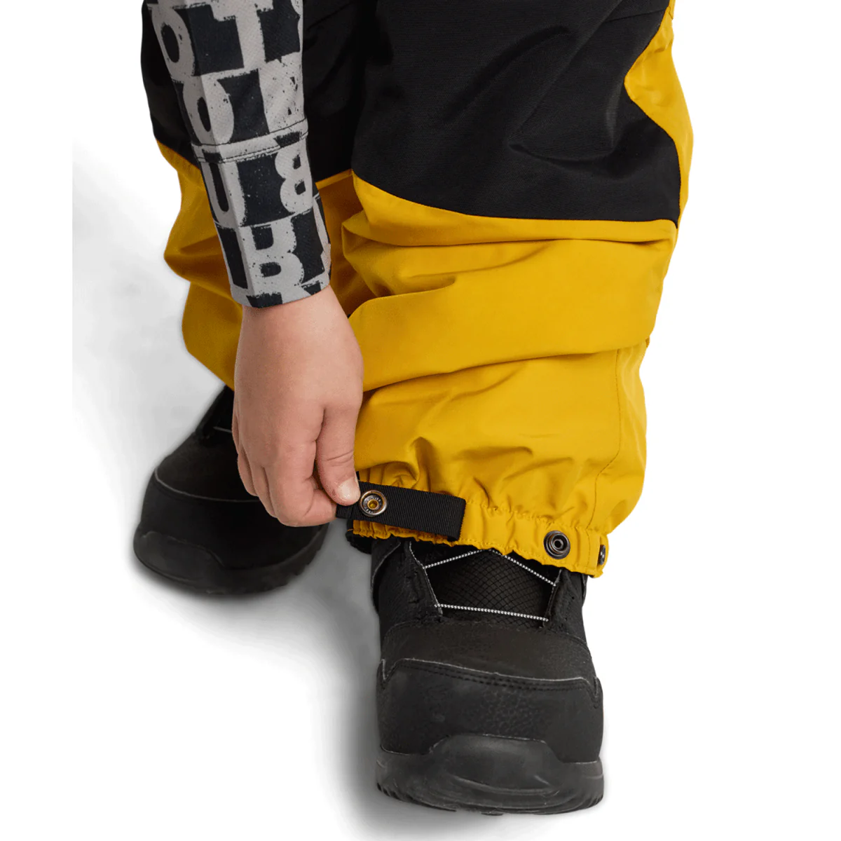 Burton Kids Powline Gore-tex Bib Pant 2025 Goldenrod/True Black - Image 3
