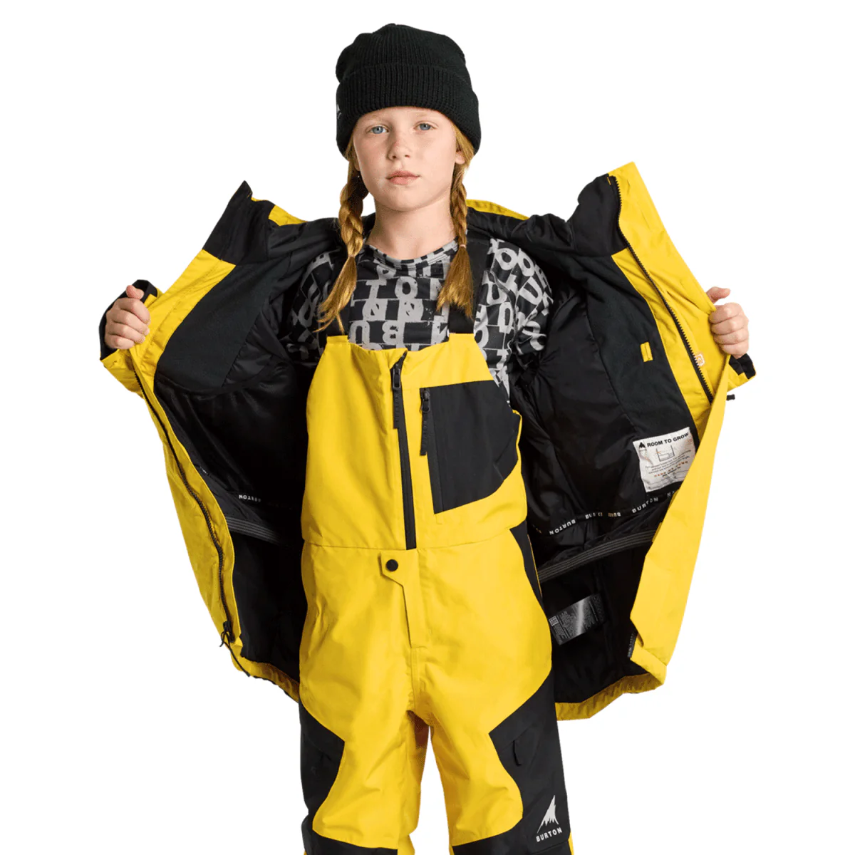 Burton Kids Powline Gore-tex Jacket 2025 Goldenrod/True Black - Image 3