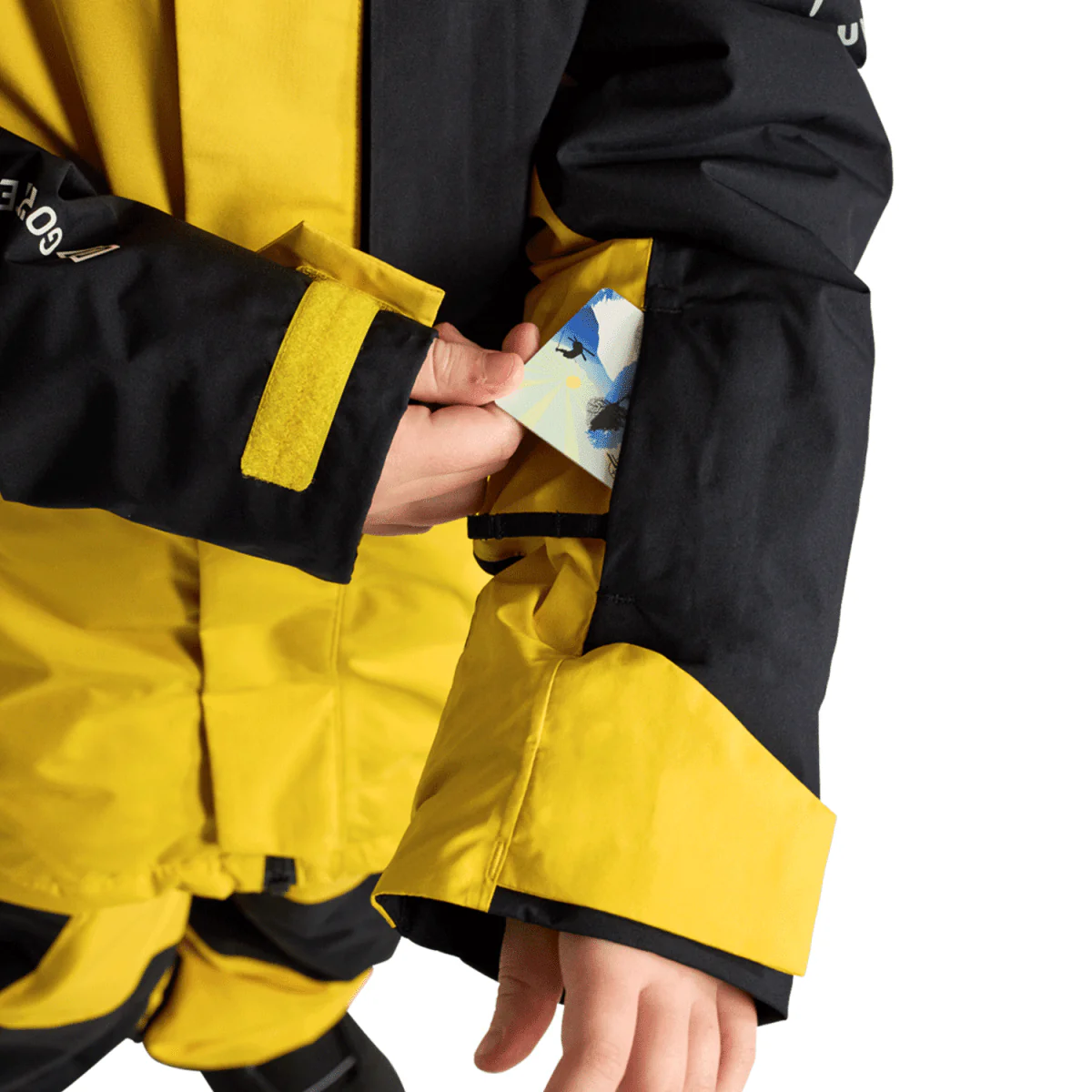 Burton Kids Powline Gore-tex Jacket 2025 Goldenrod/True Black - Image 4