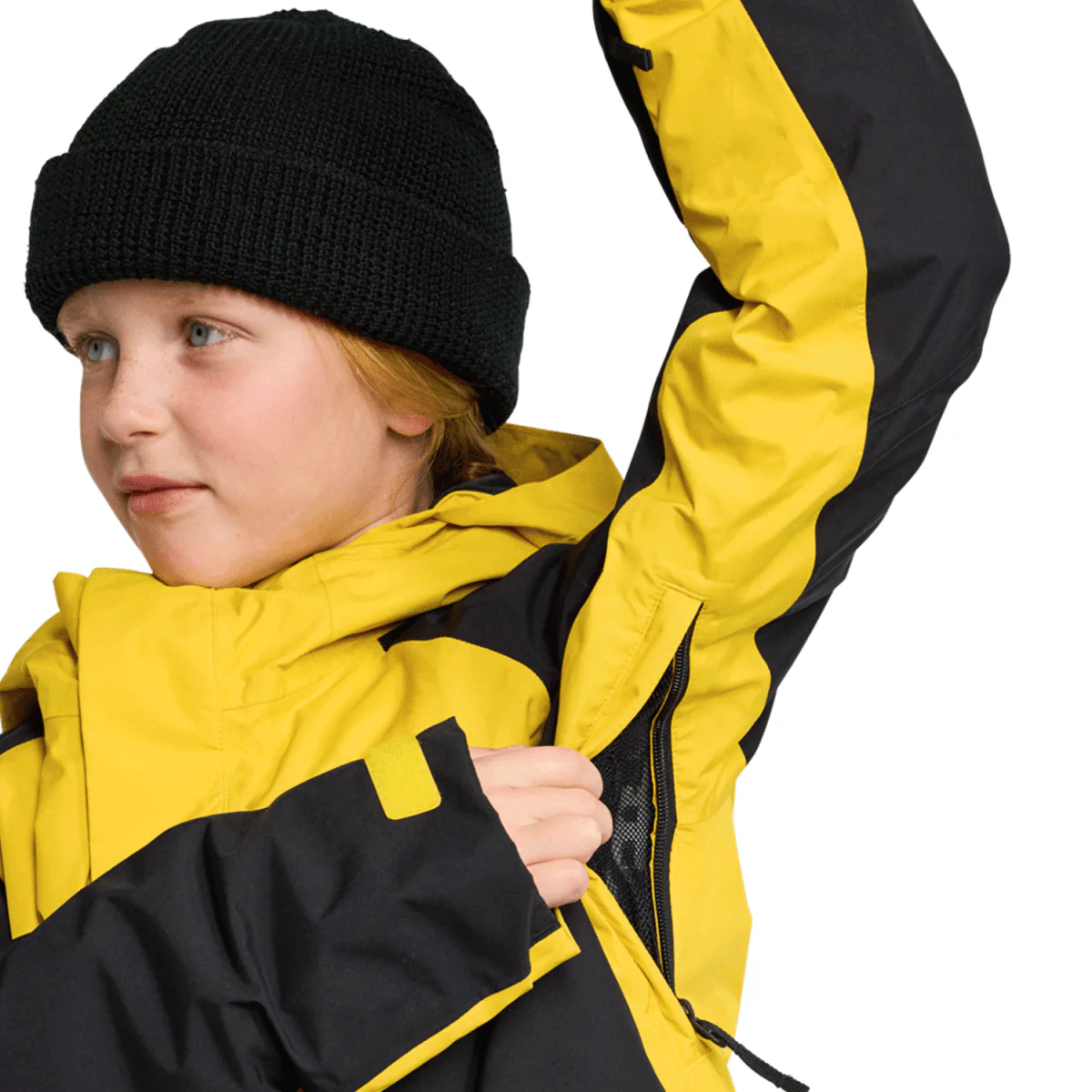 Burton Kids Powline Gore-tex Jacket 2025 Goldenrod/True Black - Image 5