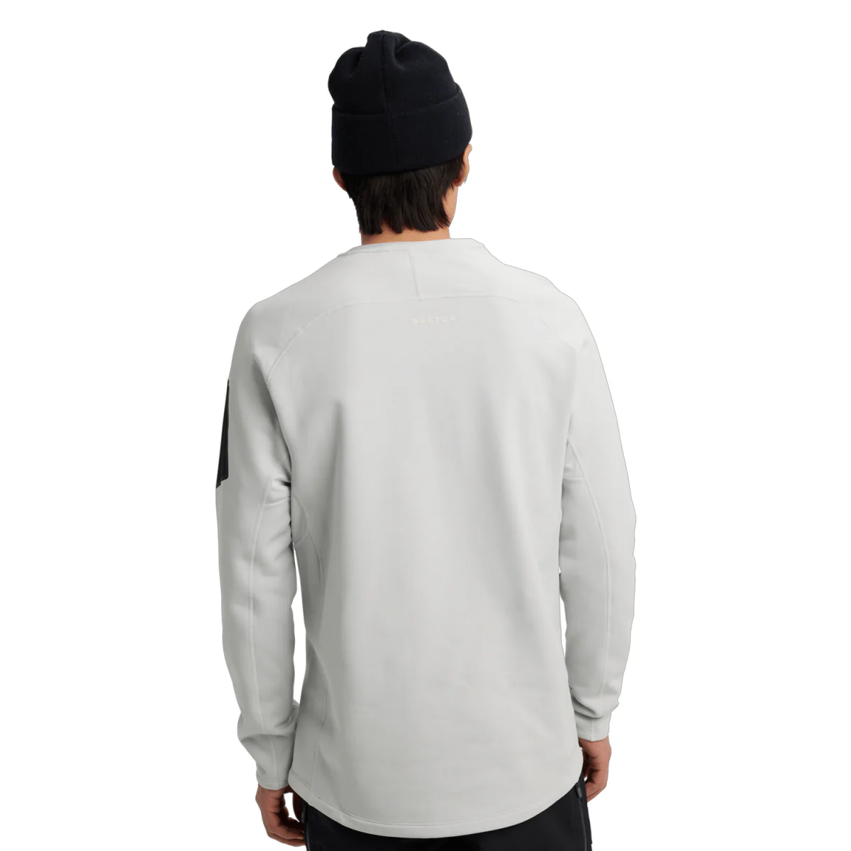 Burton Men's [ak] Baker Stretch Fleece Crew 2026 Gray Cloud - Image 2