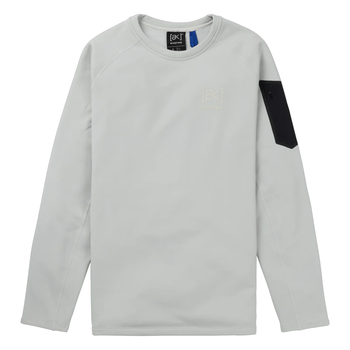Burton Men's [ak] Baker Stretch Fleece Crew 2026 Gray Cloud - Image 4