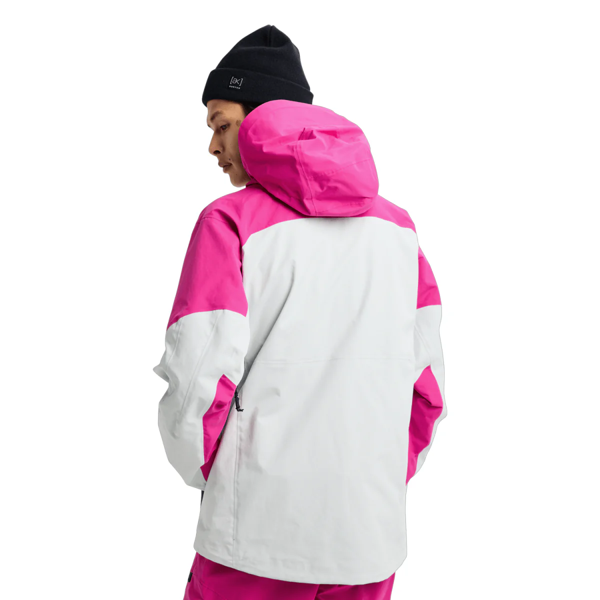 Burton Men's [ak] Cyclic Gore‑Tex 2L Jacket 2026 Very Berry/Gray Cloud - Image 2