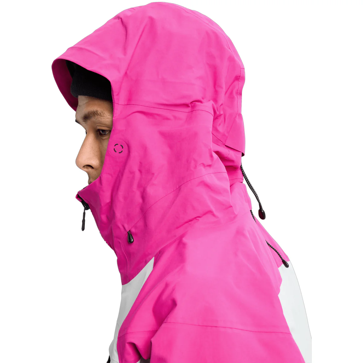 Burton Men's [ak] Cyclic Gore‑Tex 2L Jacket 2026 Very Berry/Gray Cloud - Image 4