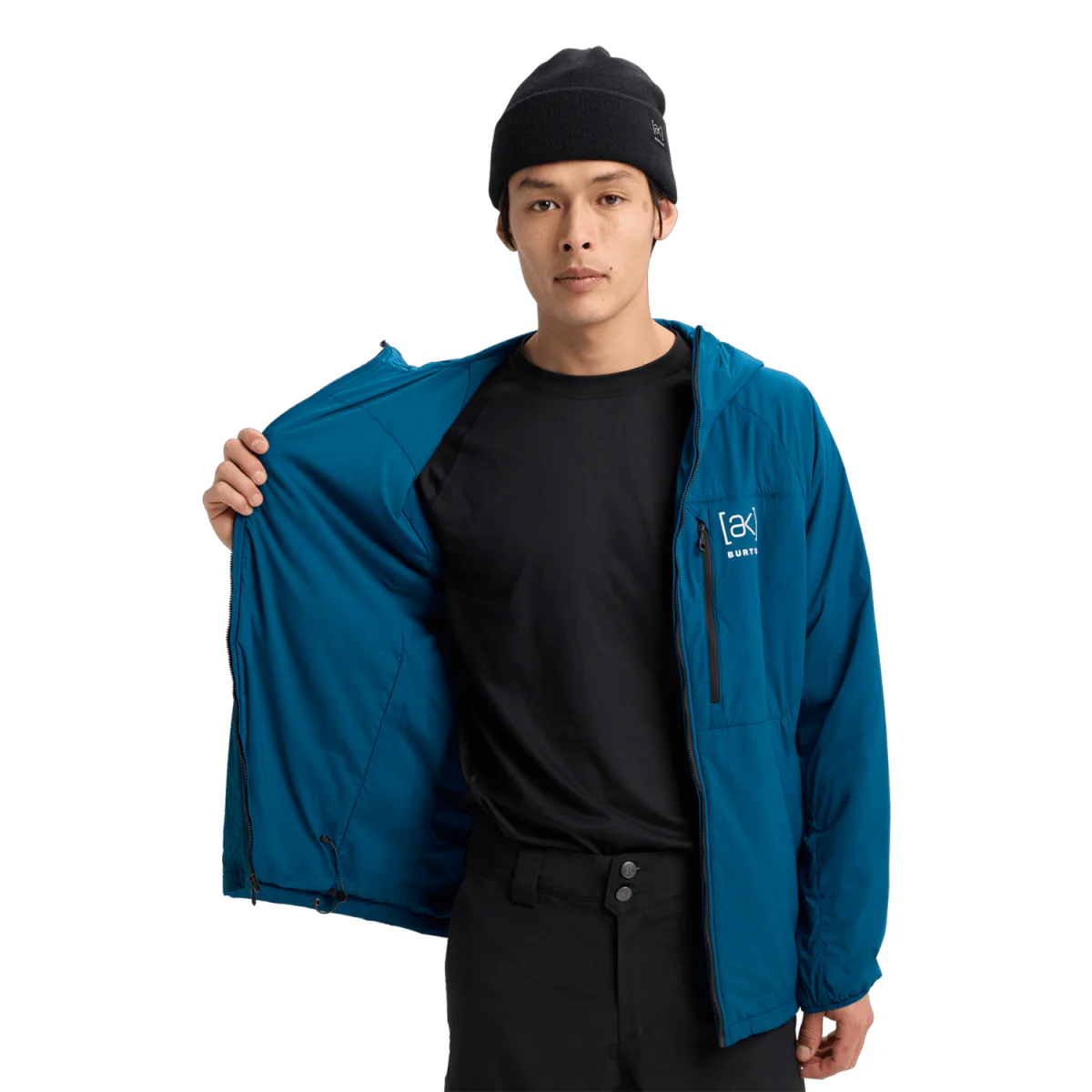 Burton Men's [ak] Helium Hooded Stretch Insulated Jacket 2026 Blue Teal - Image 3