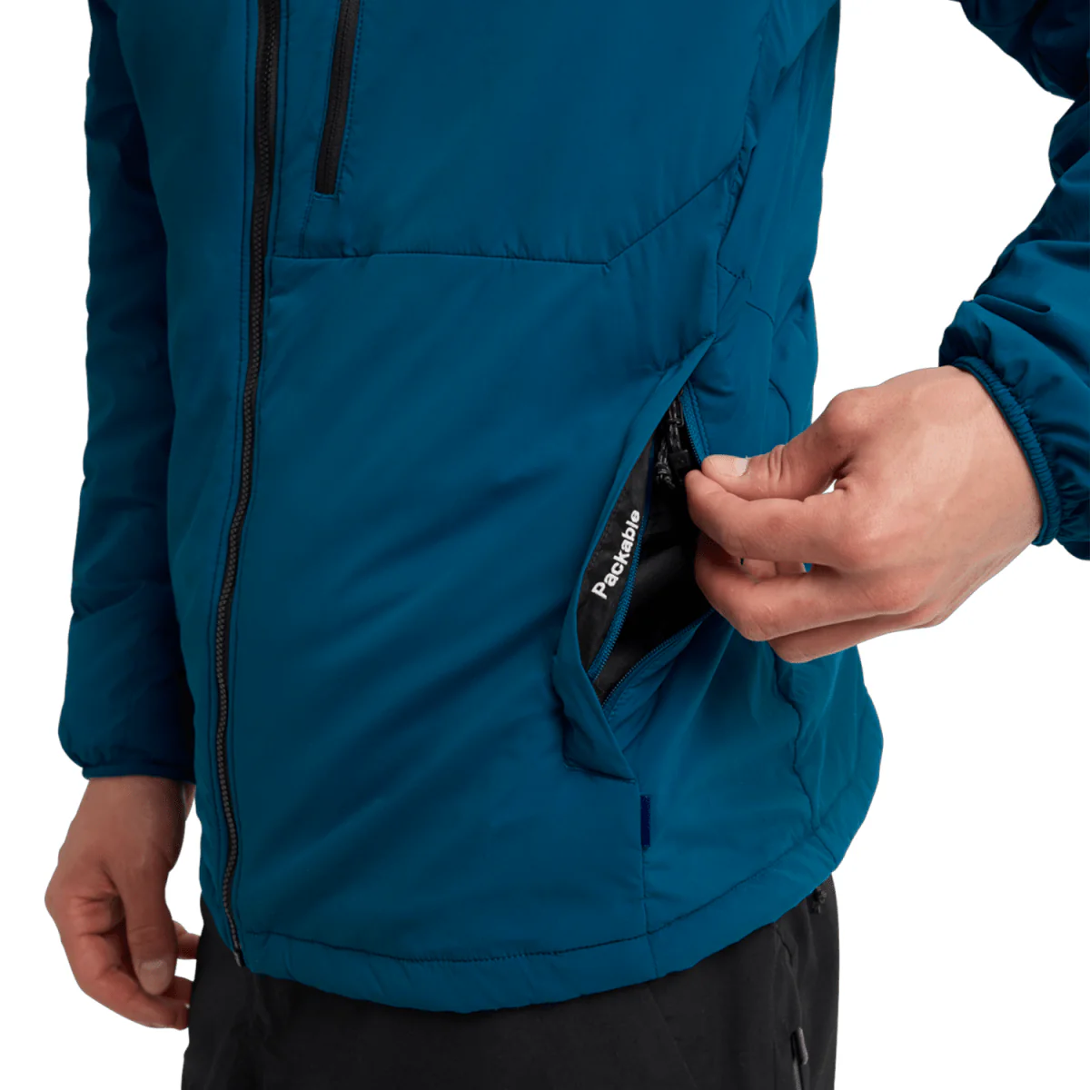 Burton Men's [ak] Helium Hooded Stretch Insulated Jacket 2026 Blue Teal - Image 6