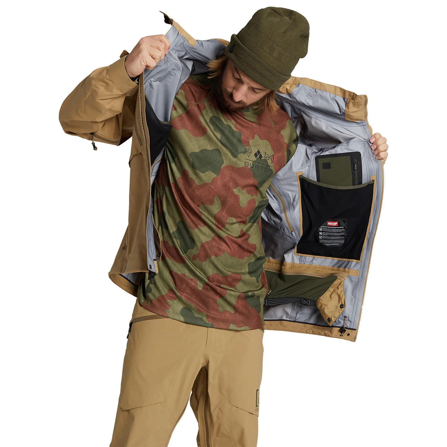 Burton Men's [ak] Hover 3L Stretch Gore-Tex Jacket 2024 Kelp - Image 6