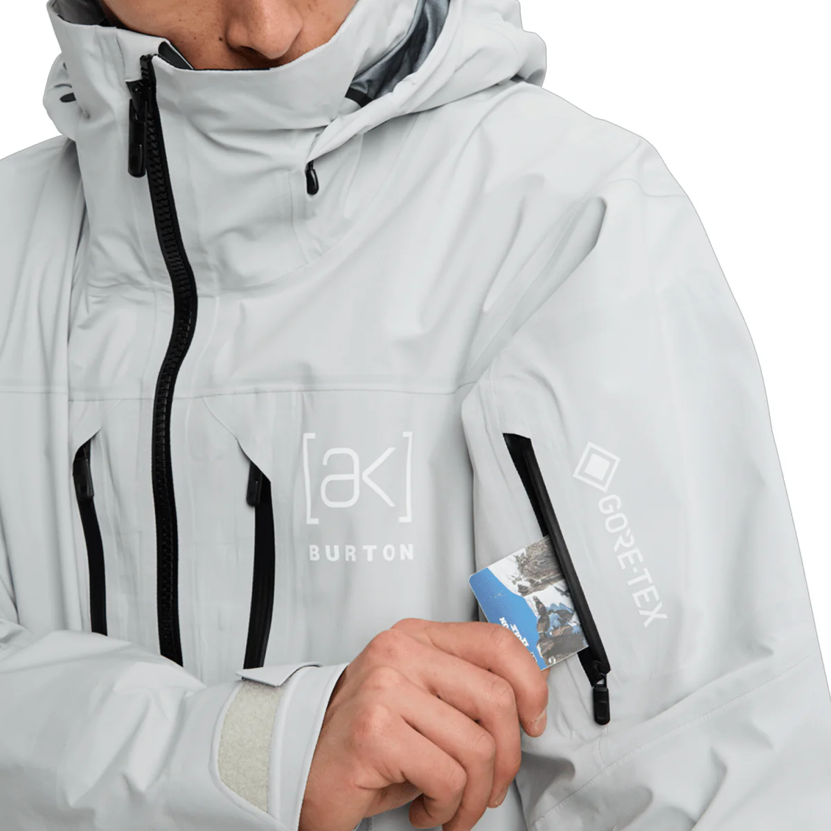 Burton Men's [ak] Hover Gore-Tex Stretch 3L Jacket 2026 Gray Cloud - Image 5