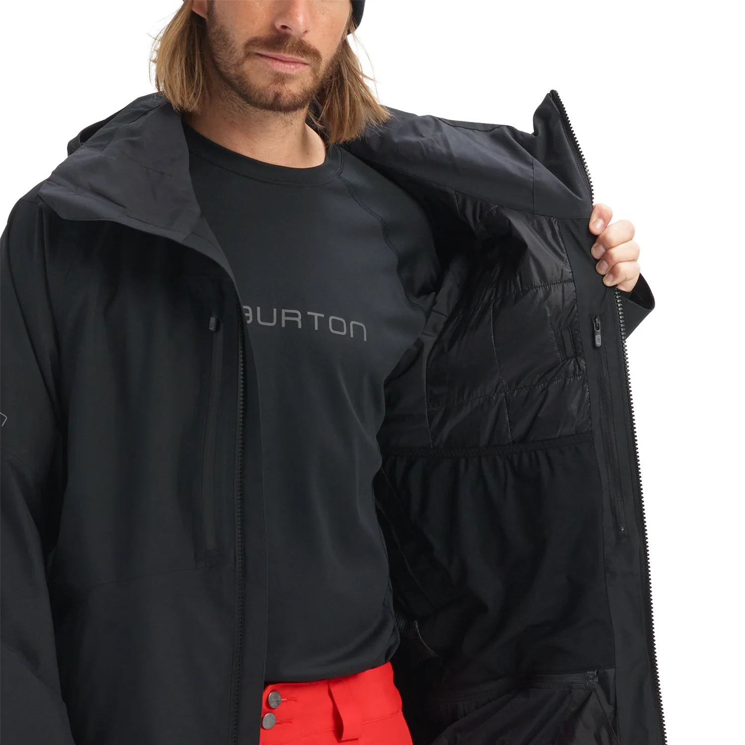 Burton Men's [ak] Swash 2L Gore-Tex Jacket 2024 True Black - Image 3