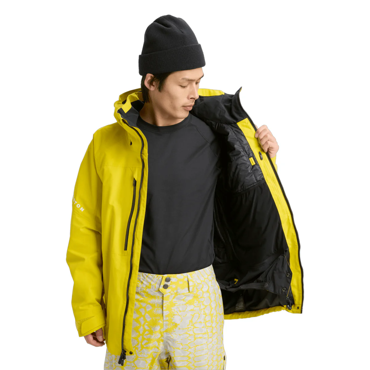 Burton Men's [ak] Swash Gore‑Tex 2L Jacket 2026 Atomic Yellow - Image 4