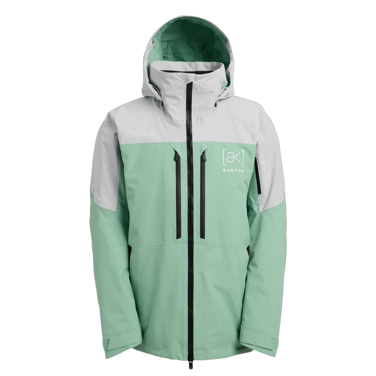 Burton Men's [ak] Swash Gore‑Tex 2L Jacket 2026 Gray Cloud/Soft Sage/True Black - Image 6
