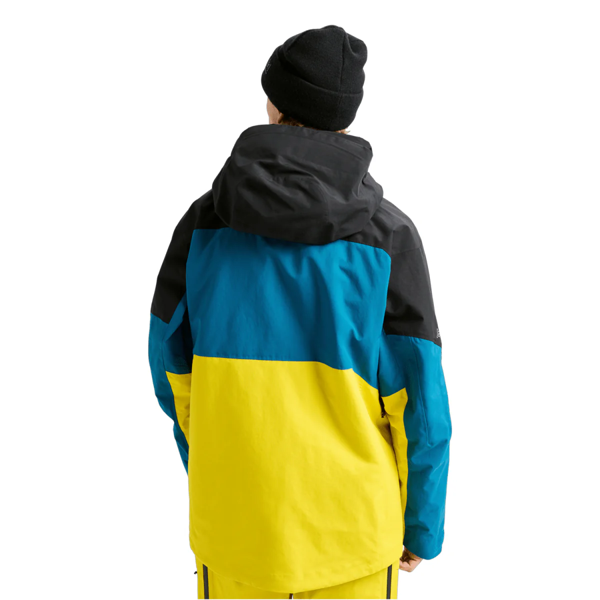 Burton Men's [ak] Swash Gore‑Tex 2L Jacket 2026 True Black/Blue Teal/Atomic Yellow - Image 3