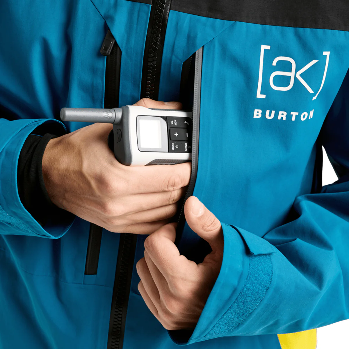 Burton Men's [ak] Swash Gore‑Tex 2L Jacket 2026 True Black/Blue Teal/Atomic Yellow - Image 5