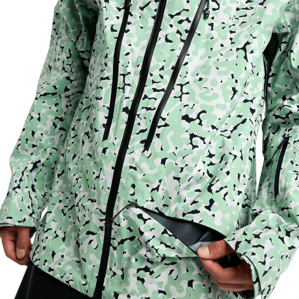 Burton Men's [ak] Tuvak Gore-Tex C-Knit 3L Jacket 2026 Sage Dot Camo - Image 3