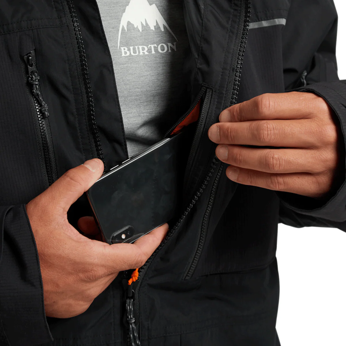 Burton Men's Frostner Jacket 2025 True Black - Image 5