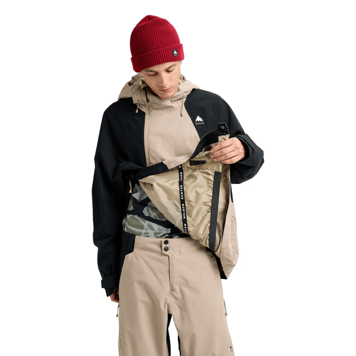 Burton Men's Reserve 2L Relaxed Anorak 2026 Summit Taupe/True Black - Image 3