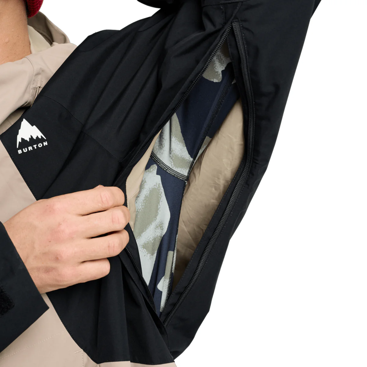 Burton Men's Reserve 2L Relaxed Anorak 2026 Summit Taupe/True Black - Image 6