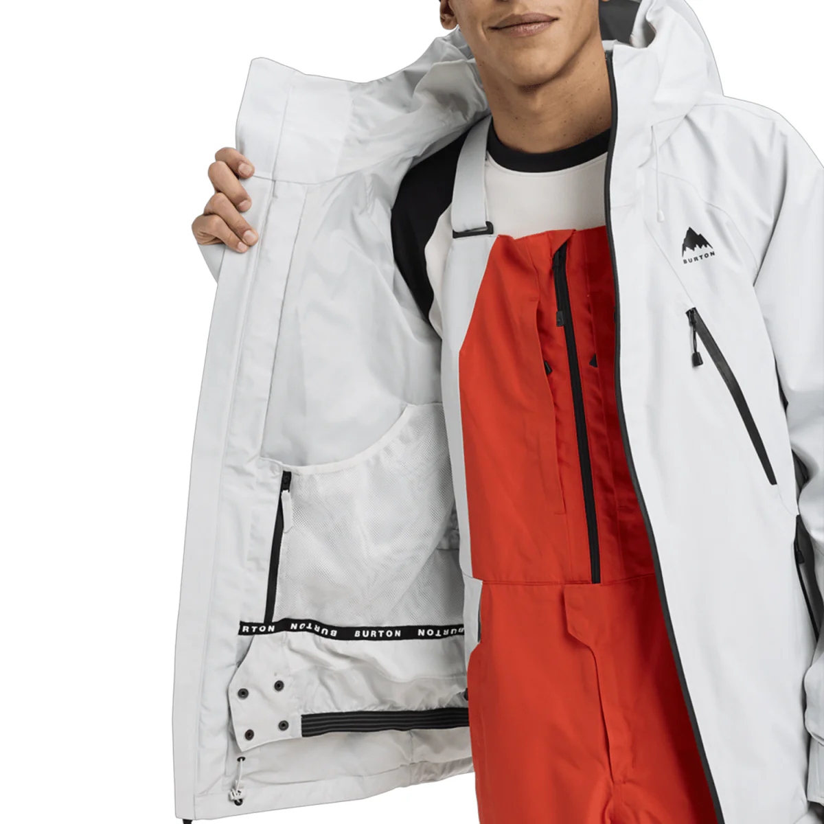 Burton Men's Reserve Gore-Tex 2L Jacket 2027 Gray Cloud - Image 4