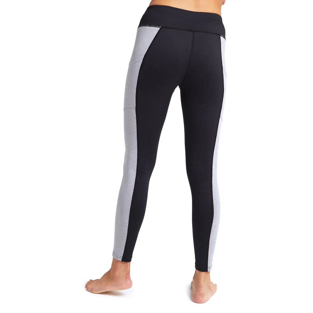 Burton Women's Midweight X Base Layer Pant 2024 True Black/Gray Heather - Image 3