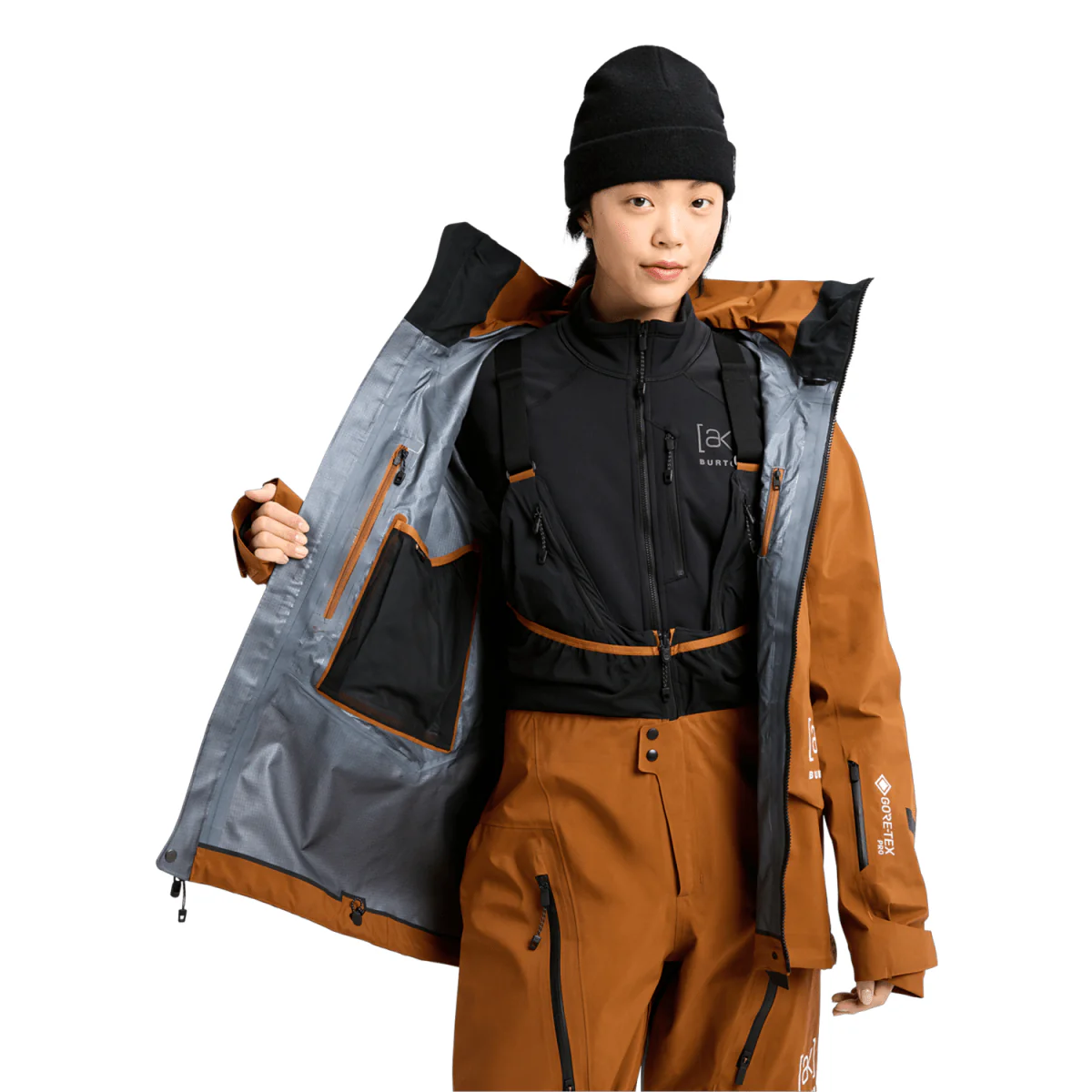 Burton Women's [ak] Acamar Gore-Tex Pro 3L Jacket 2026 Chestnut Brown - Image 3