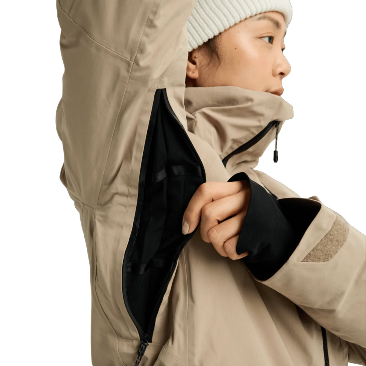 Burton Women's [ak] Embark Gore-tex  2L Jacket 2026 Summit Taupe - Image 5